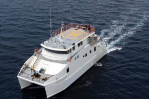 NAMRIA's new catamaran aluminum survey boat built by Cebu's Colorado Shipyard Corp